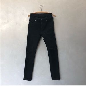 NWOT nudie Jeans hi kai denim, black